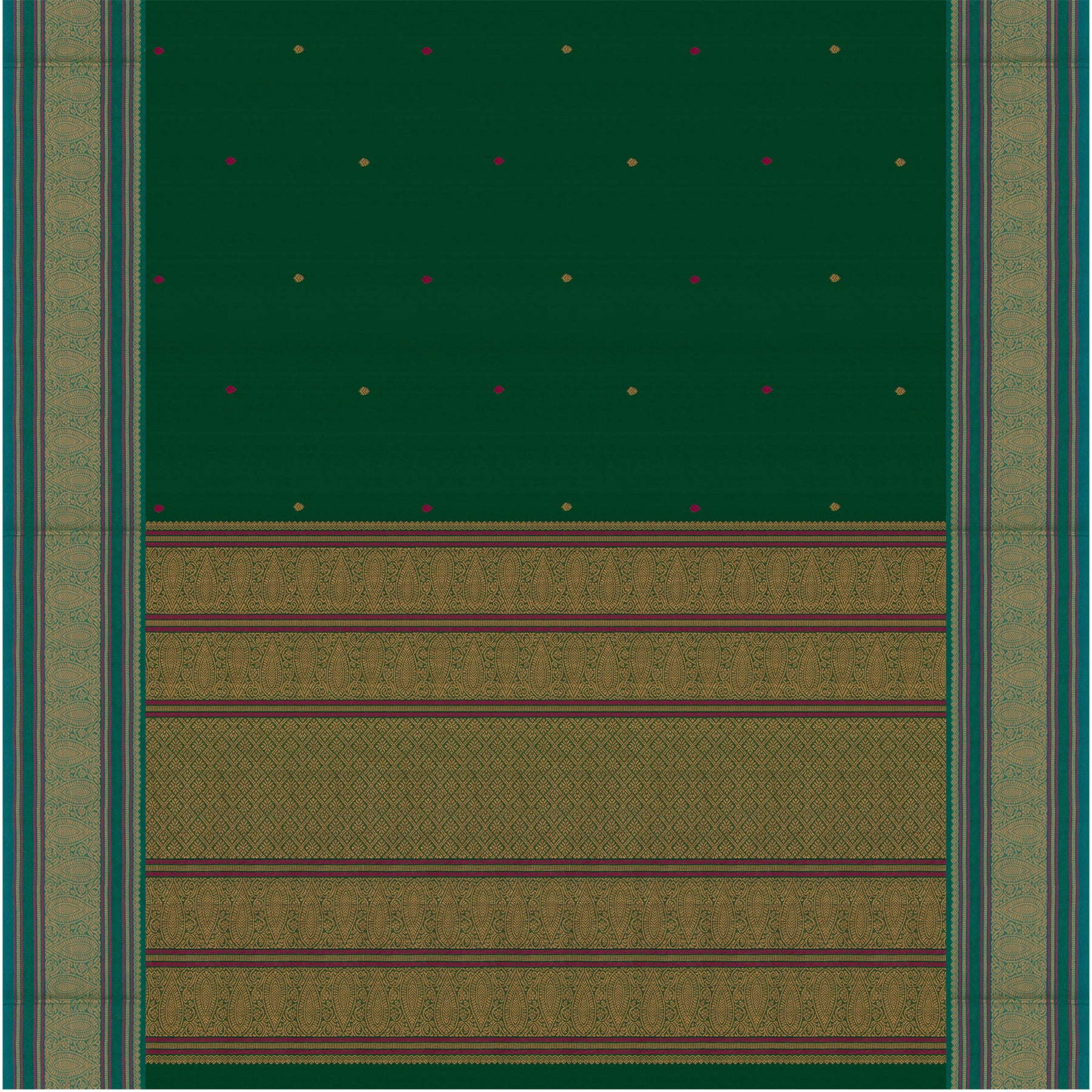 Kanakavalli Kanchi Cotton Sari 26-621-HS003-01260 - Full View