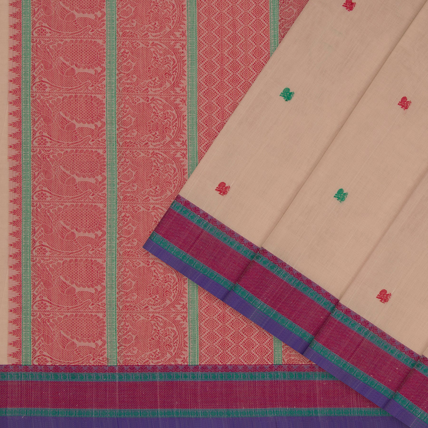 Kanakavalli Kanchi Cotton Sari 26-621-HS003-01329 - Cover View