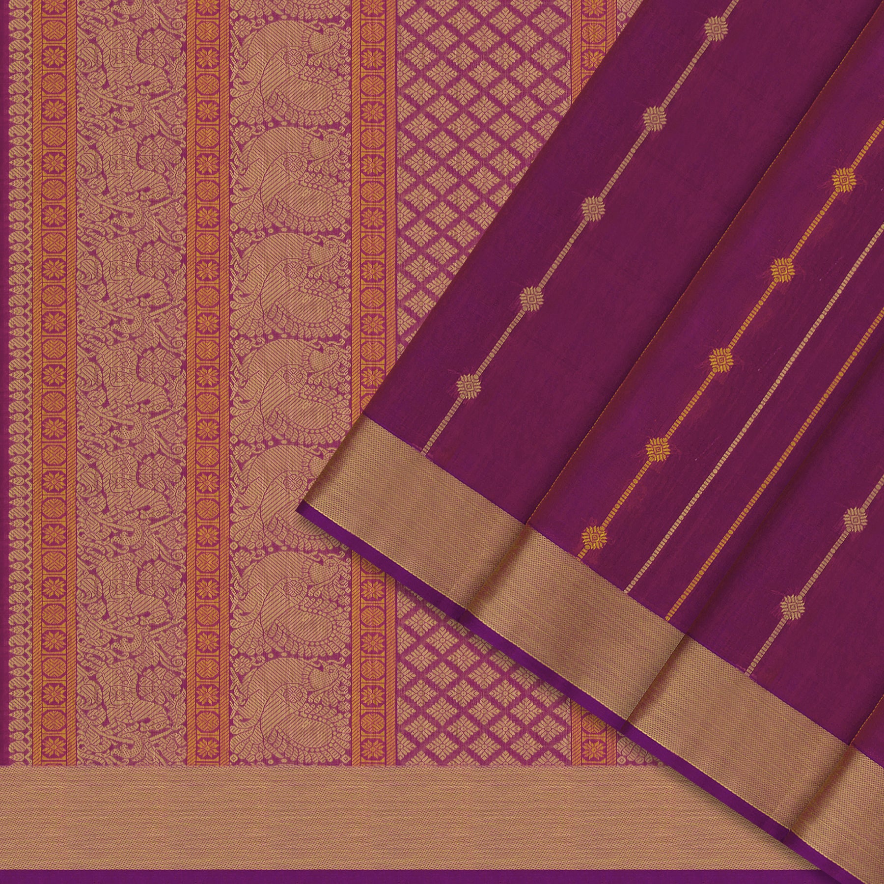 Kanakavalli Kanchi Cotton Sari 26-621-HS003-01373 - Cover View