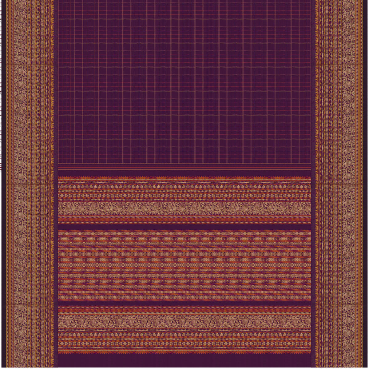 Kanakavalli Kanchi Cotton Sari 26-621-HS003-03865 - Full View