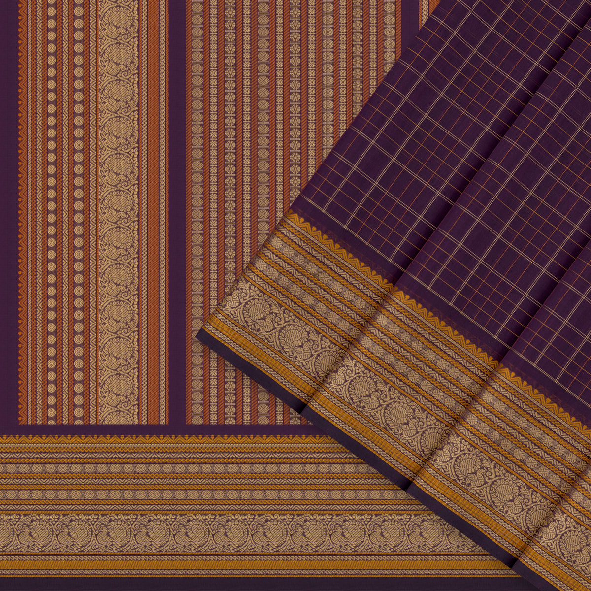 Kanakavalli Kanchi Cotton Sari 26-621-HS003-03866 - Cover View