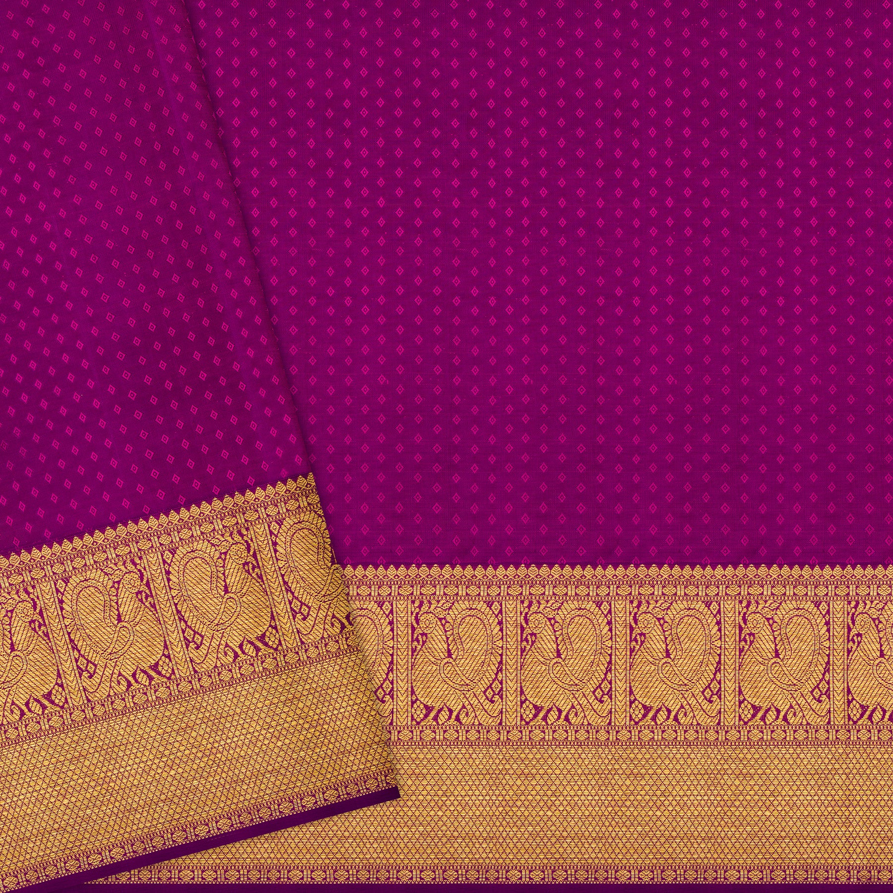 Kanakavalli Kanjivaram Silk Sari 23-110-HS001-13465 - Blouse View