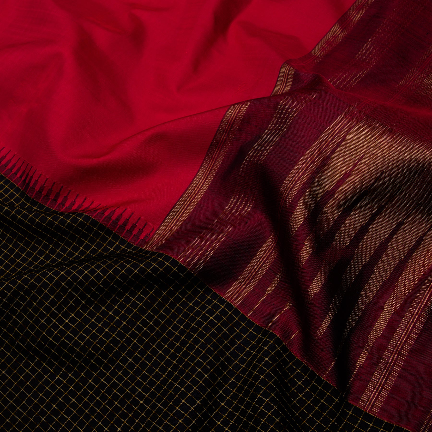 Kanakavalli Kanjivaram Silk Dupatta 24-611-HD001-13305 - Fabric View