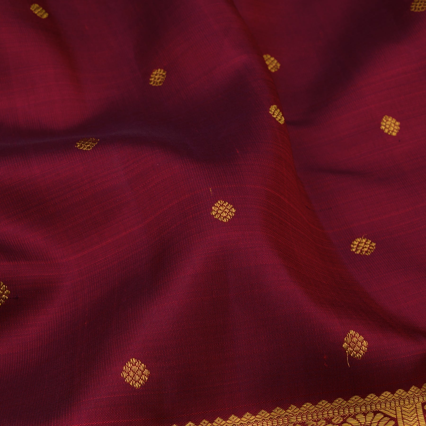 Kanakavalli Kanjivaram Silk Sari 21-595-HS001-08635 - Fabric View