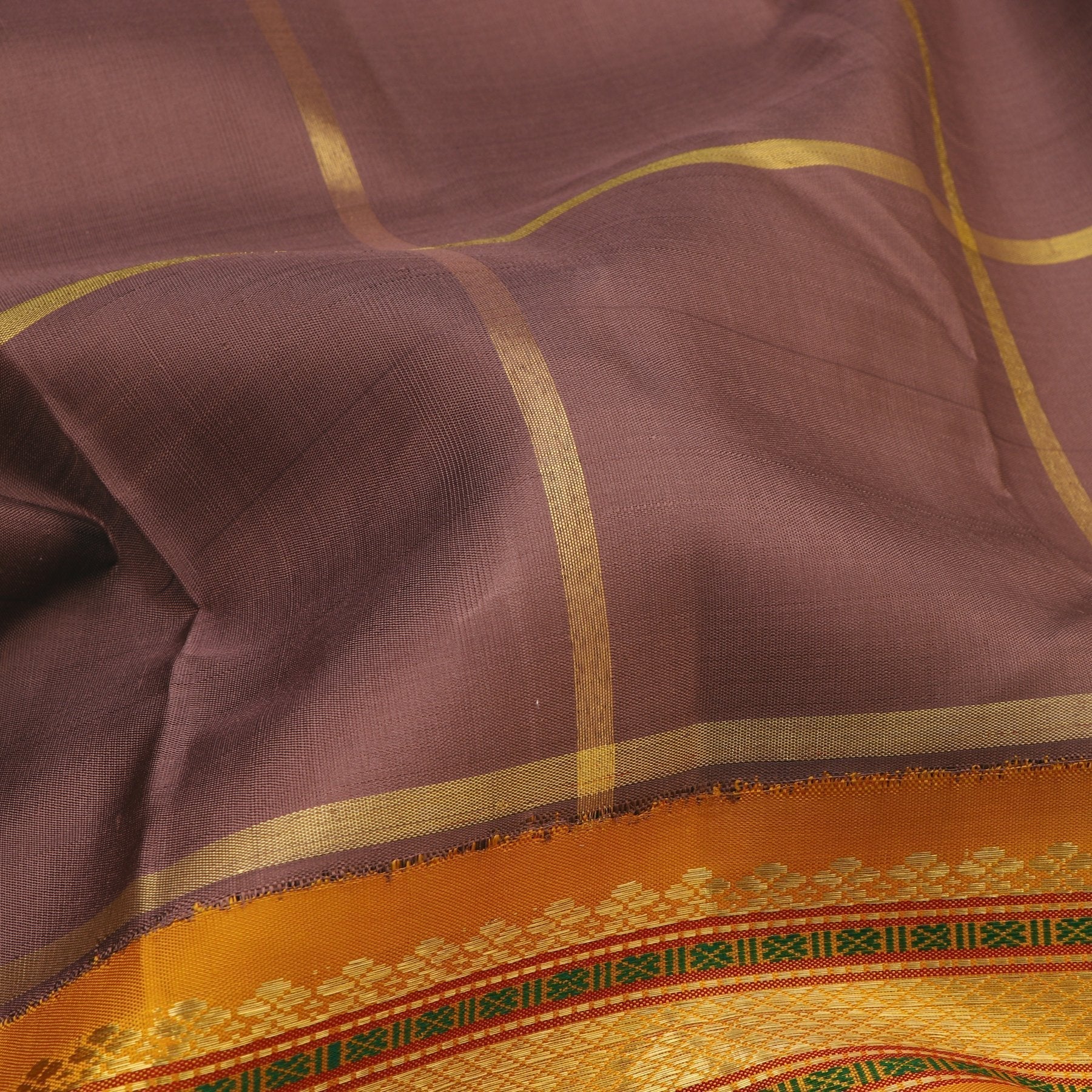 Kanakavalli Kanjivaram Silk Sari 20-040-HS001-02447 - Fabric View