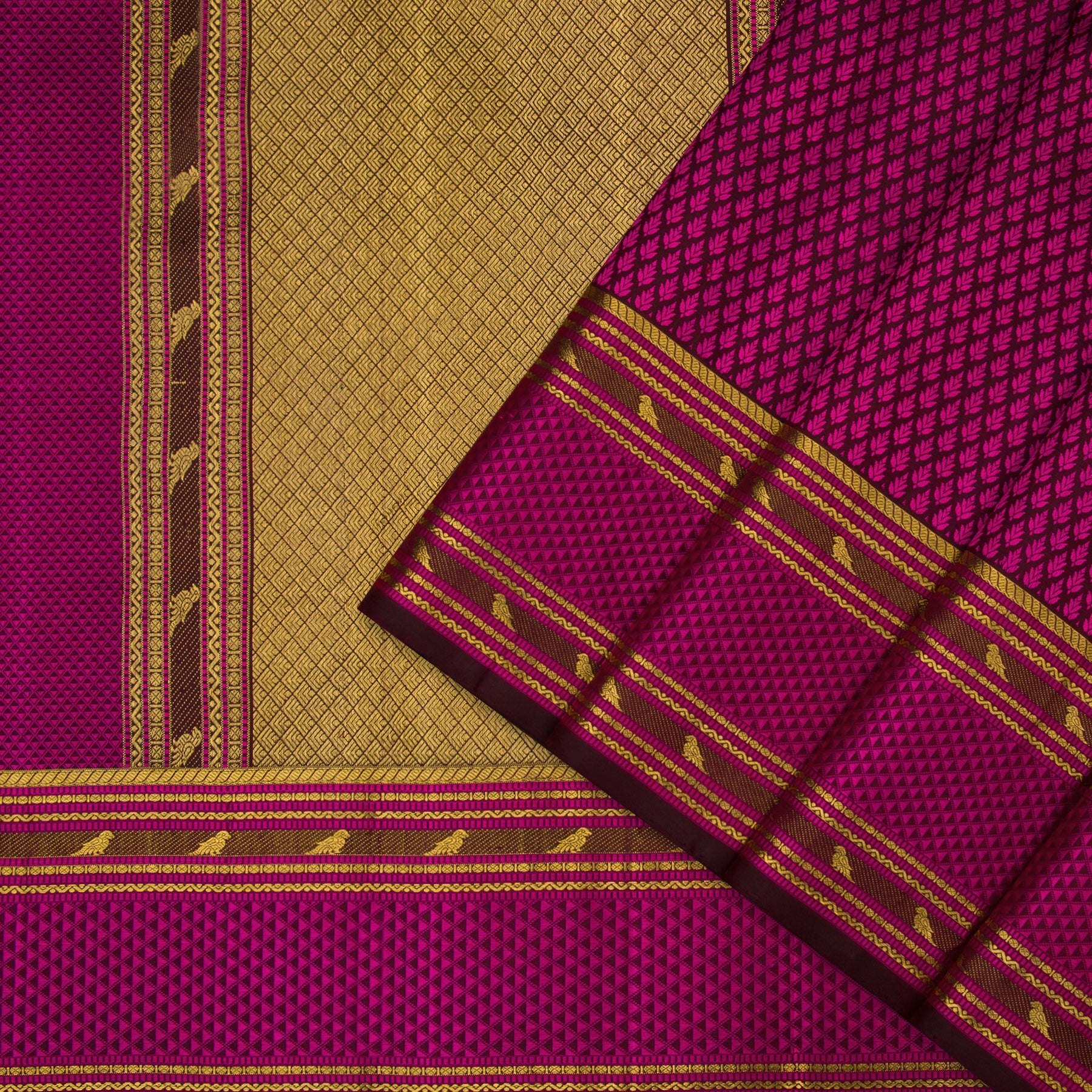 Kanakavalli Kanjivaram Silk Sari 21-100-HS001-01442 - Cover View