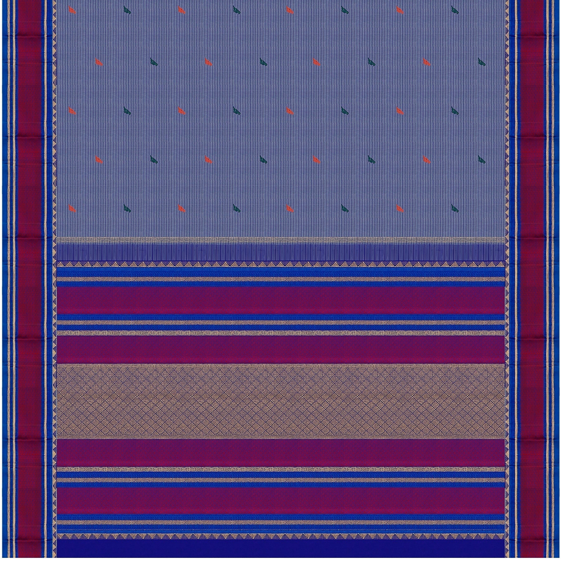 Kanakavalli Kanjivaram Silk Sari 21-100-HS001-02035 - Full View