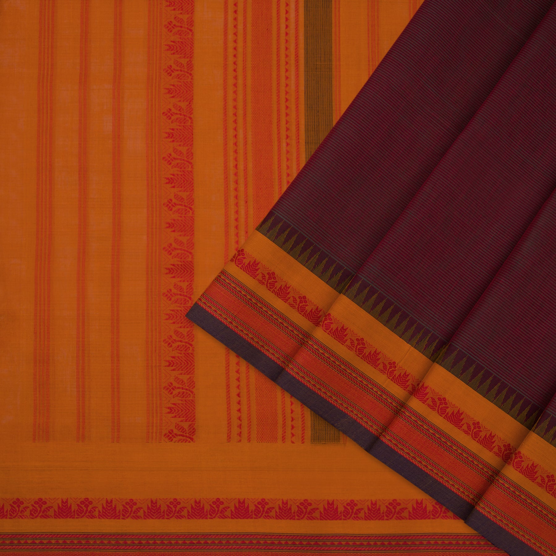 Kanakavalli Kanchi Cotton Sari 22-598-HS003-01441 - Cover View