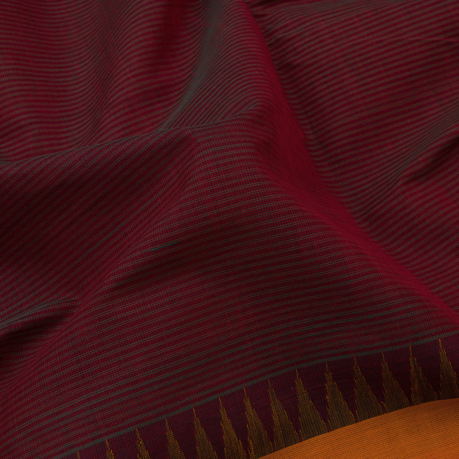 Kanakavalli Kanchi Cotton Sari 22-598-HS003-01441 - Fabric View