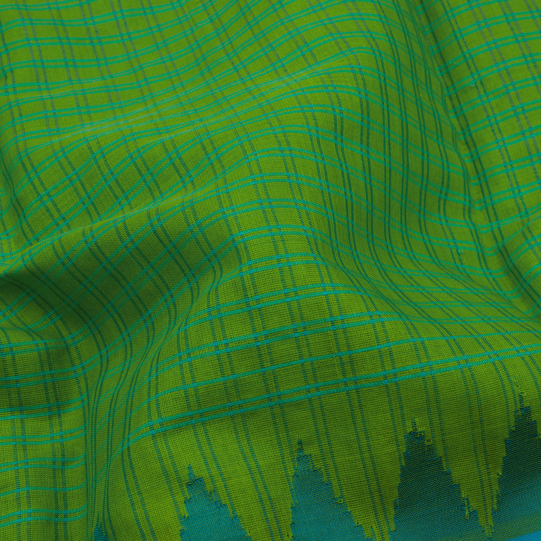 Kanakavalli Gadwal Silk/Cotton Sari 22-604-HS005-05693 - Fabric View