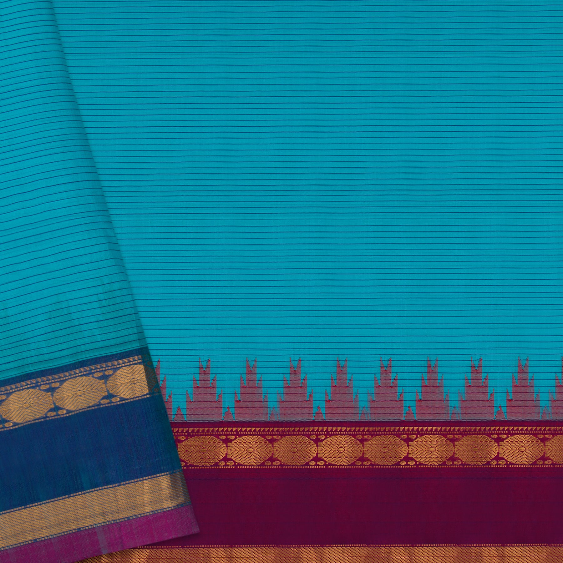 Kanakavalli Gadwal Silk/Cotton Sari 22-604-HS005-08068 - Blouse View