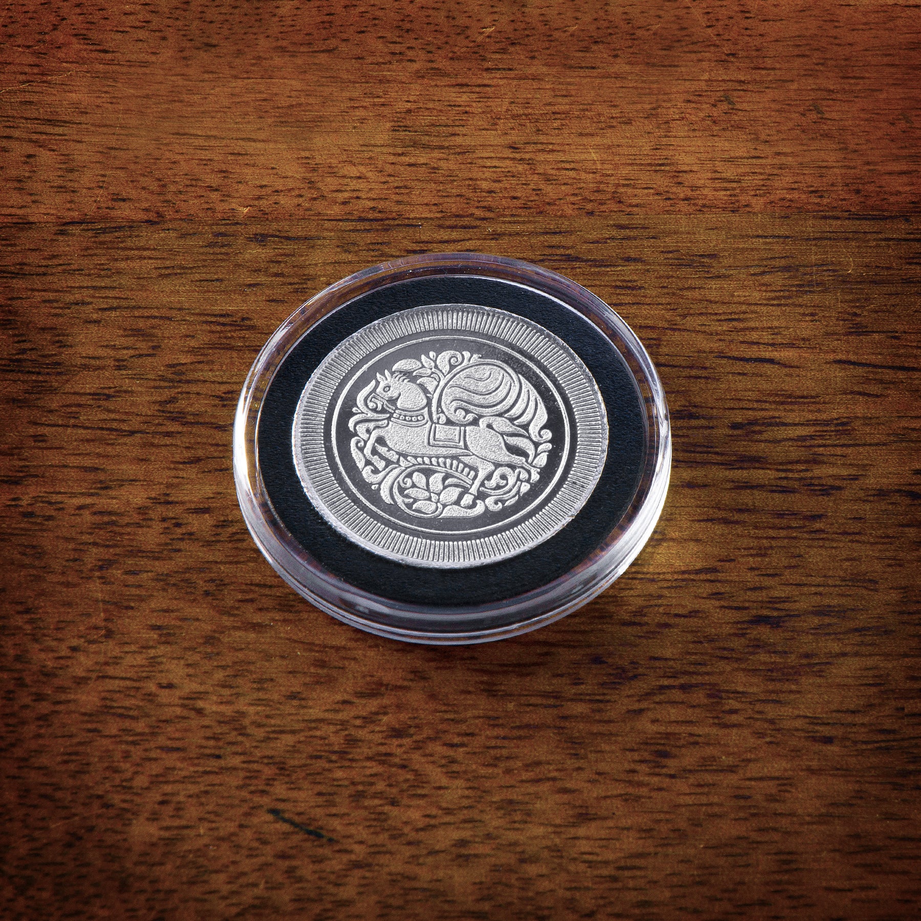 Kanakavalli Silver Coin Collectible - Kuthirai