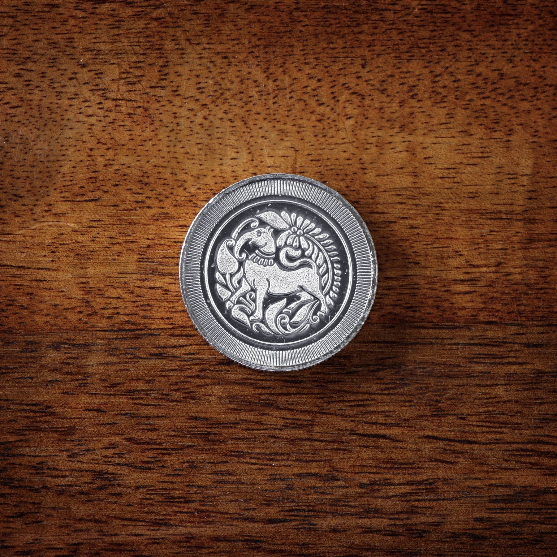 Kanakavalli Silver Coin Collectible - Yali