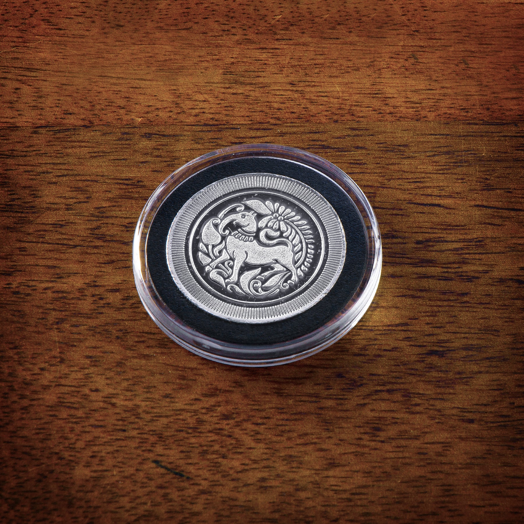Kanakavalli Silver Coin Collectible - Yali