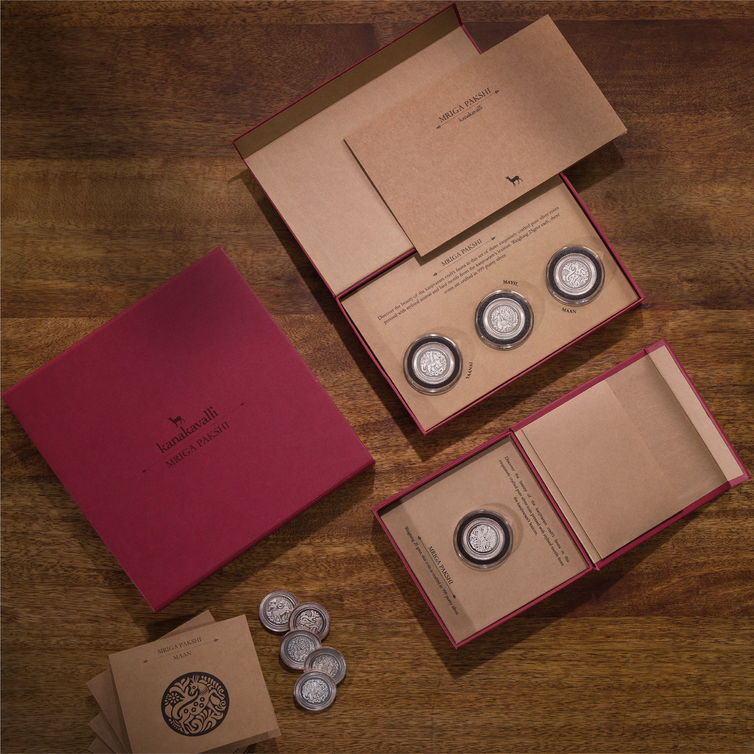 KANAKAVALLI SILVER COINS : Mriga Pakshi