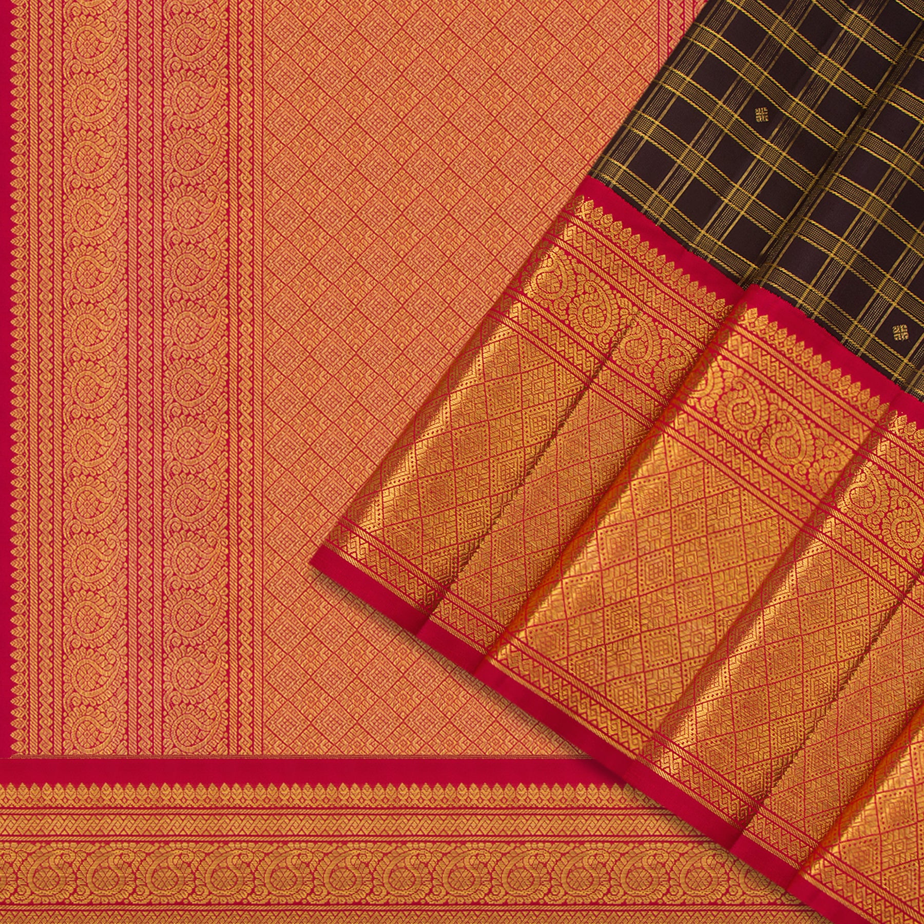 Kanakavalli Kanjivaram Silk Sari 24-595-HS001-11579 - Cover View