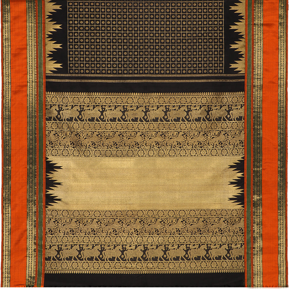 Kanakavalli Kanjivaram Silk Sari 20-040-HS001-00059 - Full View