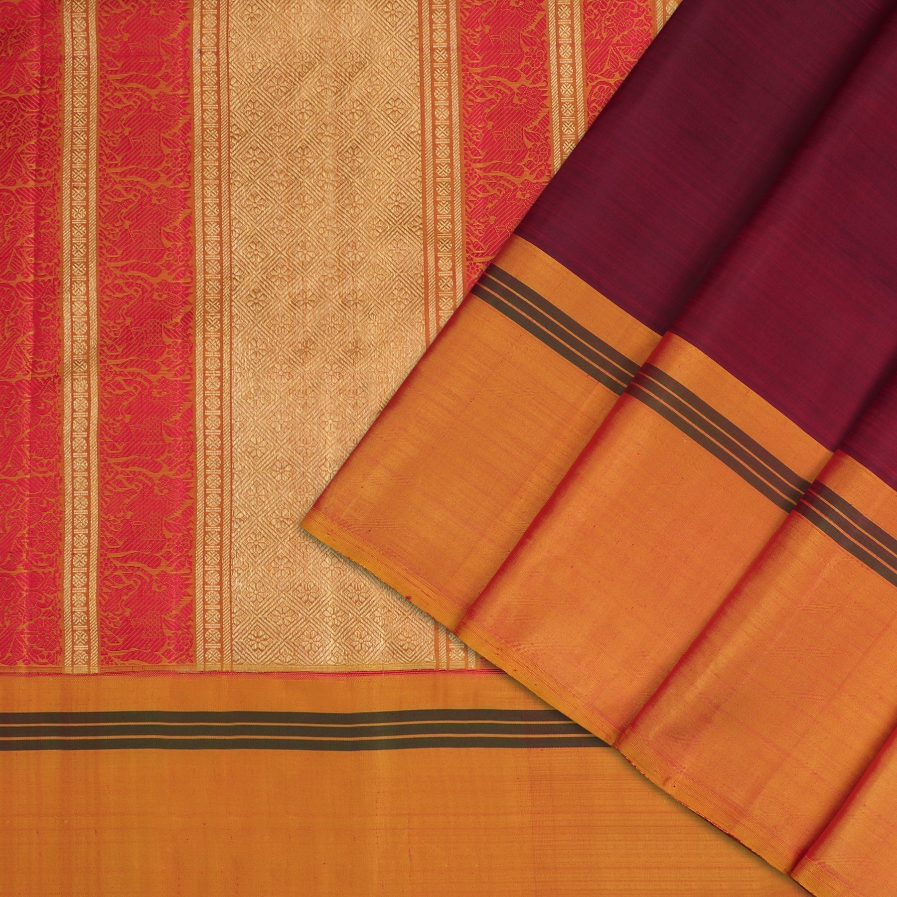 Kanakavalli Kanjivaram Silk Sari 21-040-HS001-00428 - Cover View