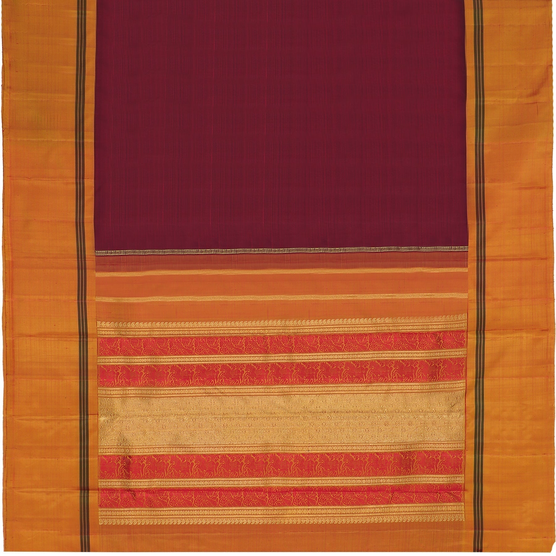 Kanakavalli Kanjivaram Silk Sari 21-040-HS001-00428 - Full View
