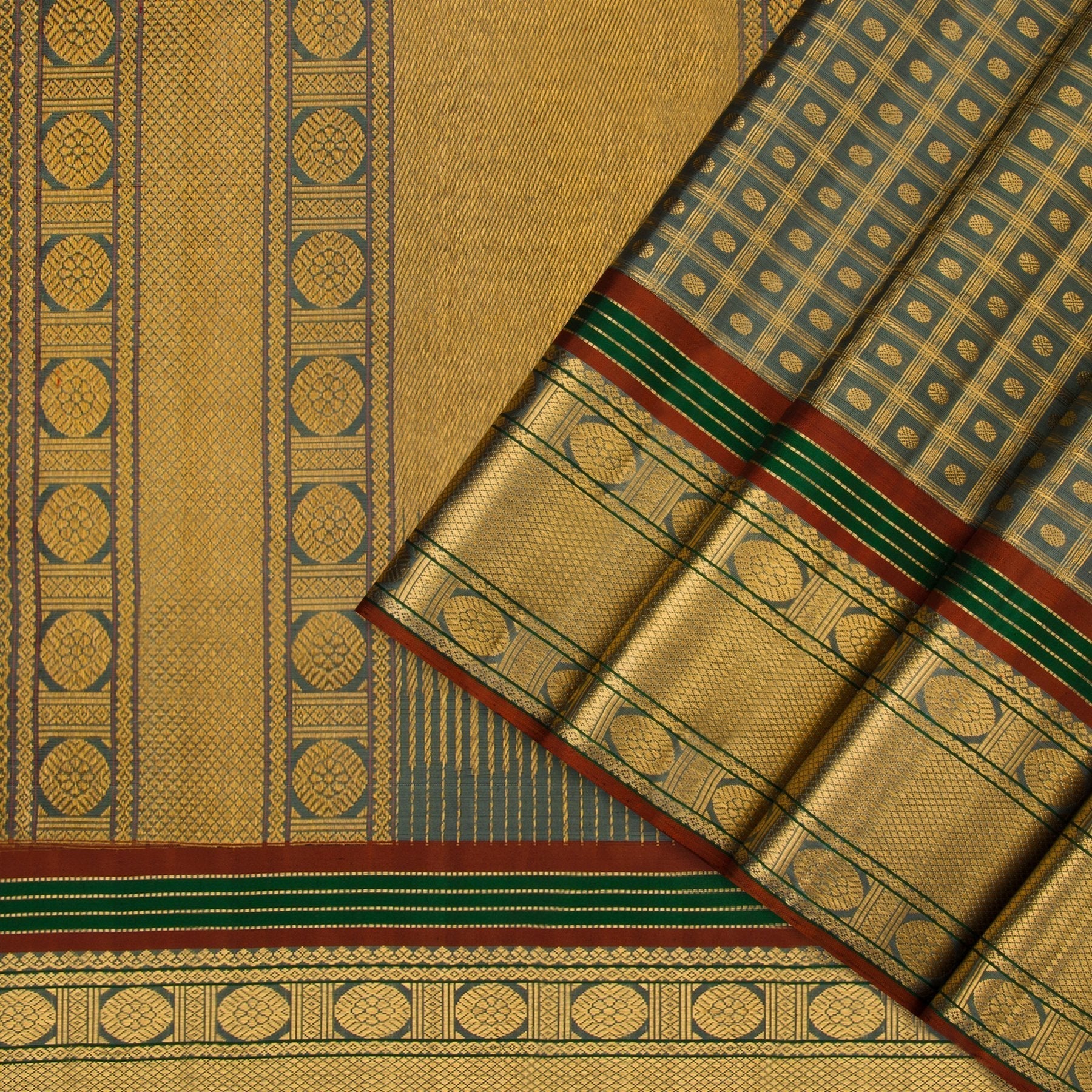 Kanakavalli Kanjivaram Silk Sari 21-040-HS001-01495 - Cover View