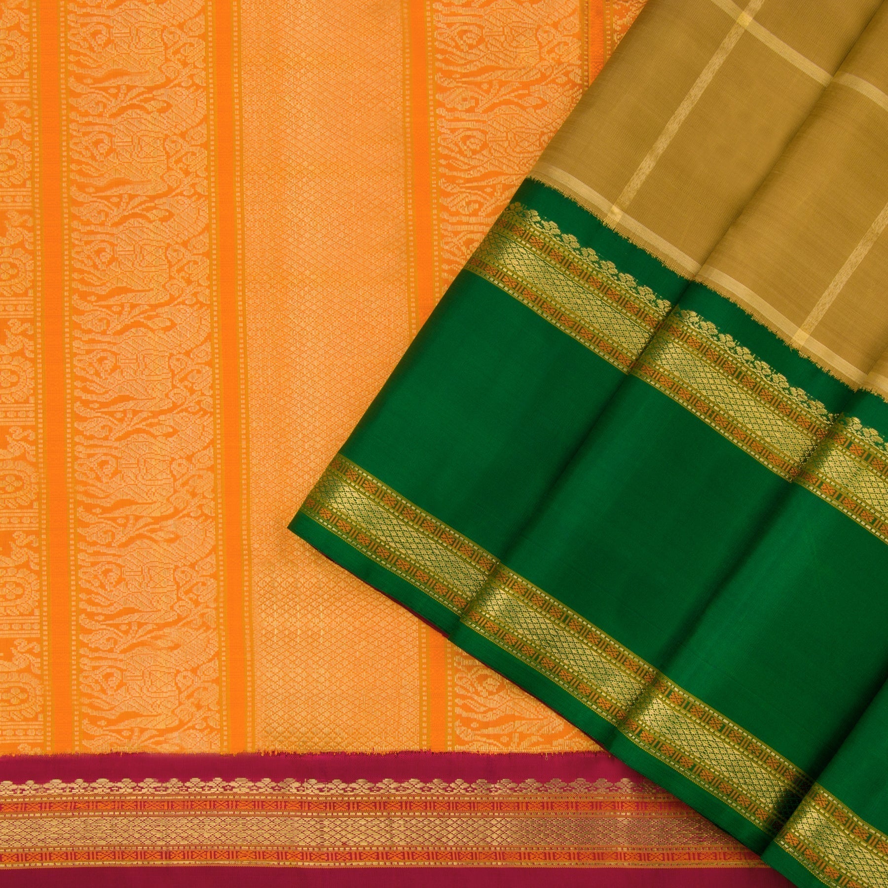 Kanakavalli Kanjivaram Silk Sari 21-040-HS001-03239 - Cover View