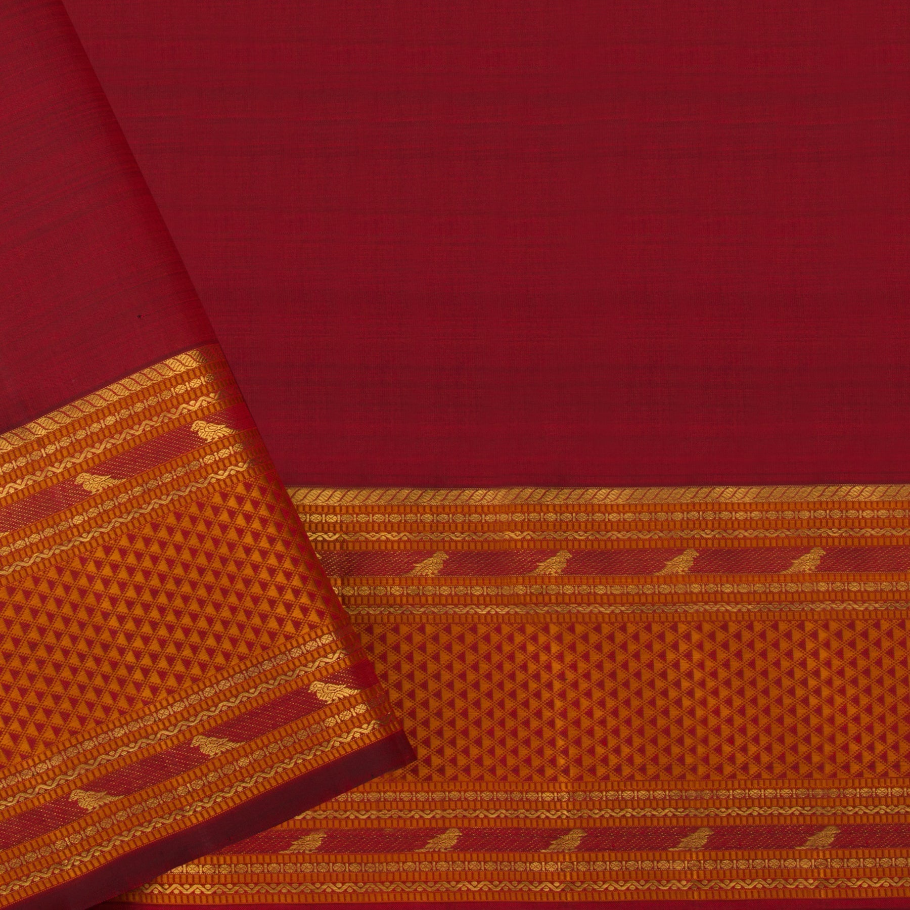Kanakavalli Kanjivaram Silk Sari 21-100-HS001-03225 - Blouse View