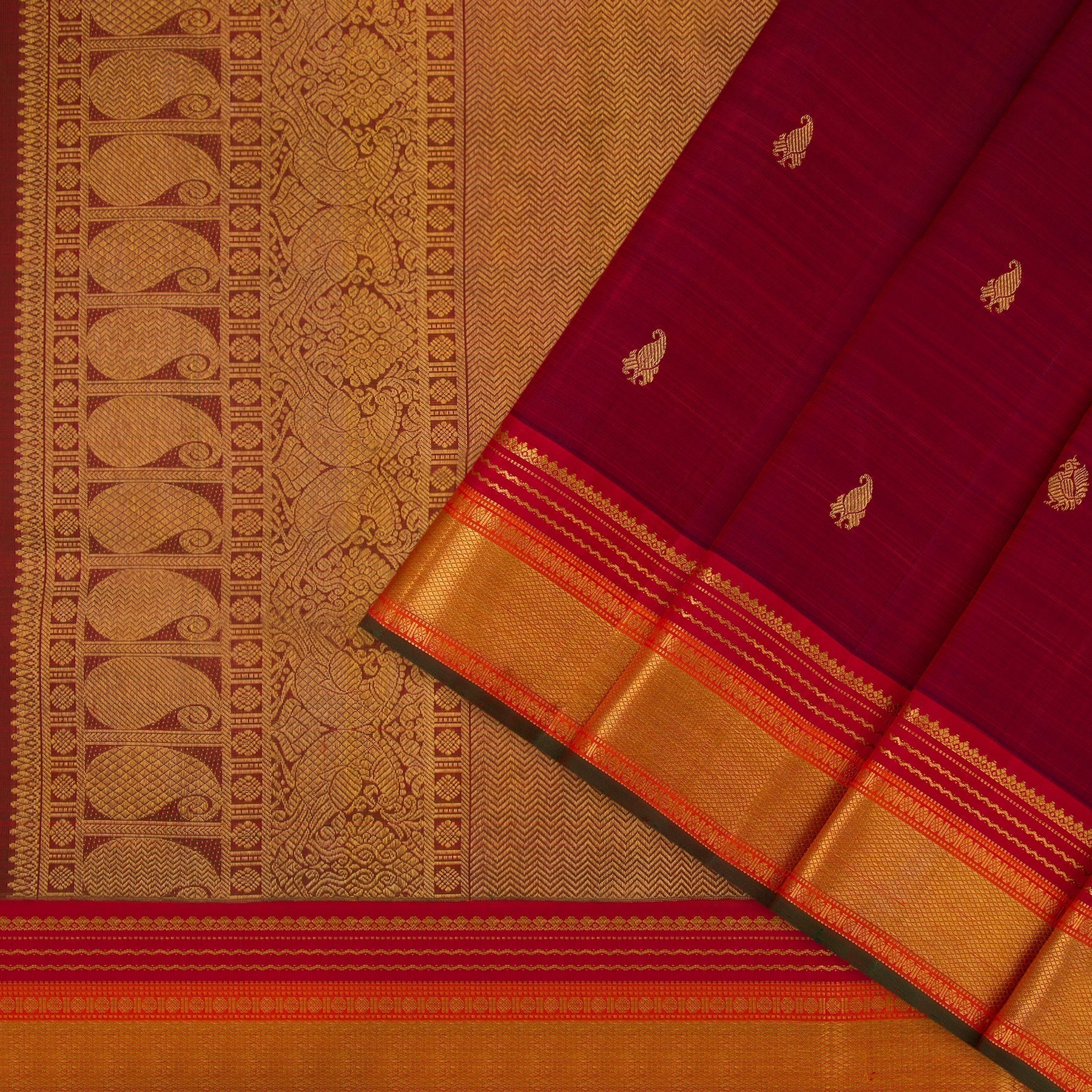 Kanakavalli Kanjivaram Silk Sari 21-110-HS001-05534 - Cover View