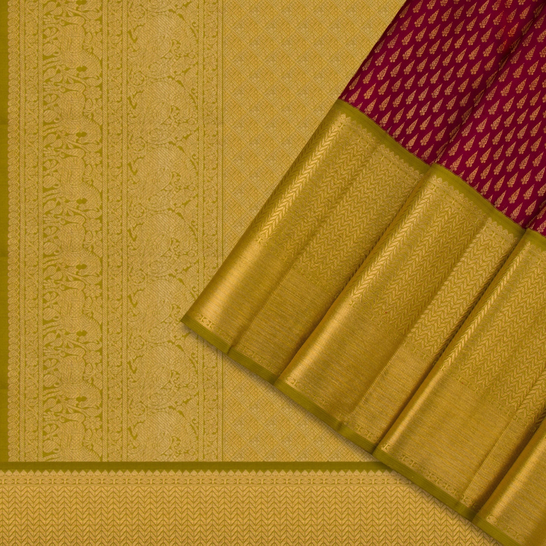 Kanakavalli Kanjivaram Silk Sari 21-110-HS001-06456 - Cover View