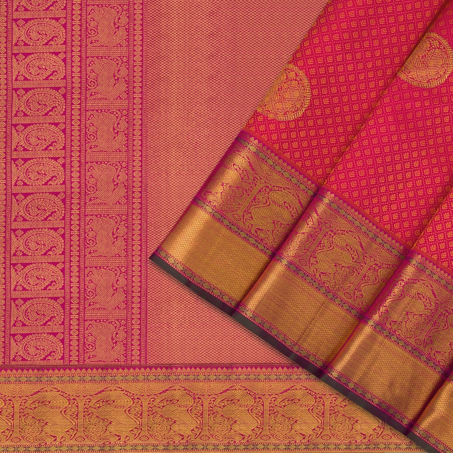 Kanakavalli Kanjivaram Silk Sari 21-110-HS001-06508 - Cover View