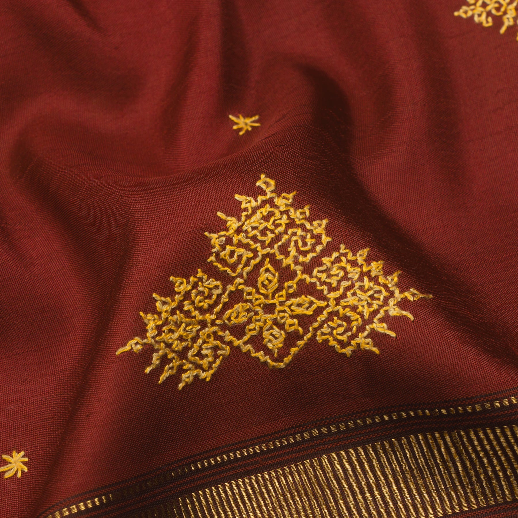 Kanakavalli Kanjivaram Silk Sari 17-100-HS001-00049 - Fabric View