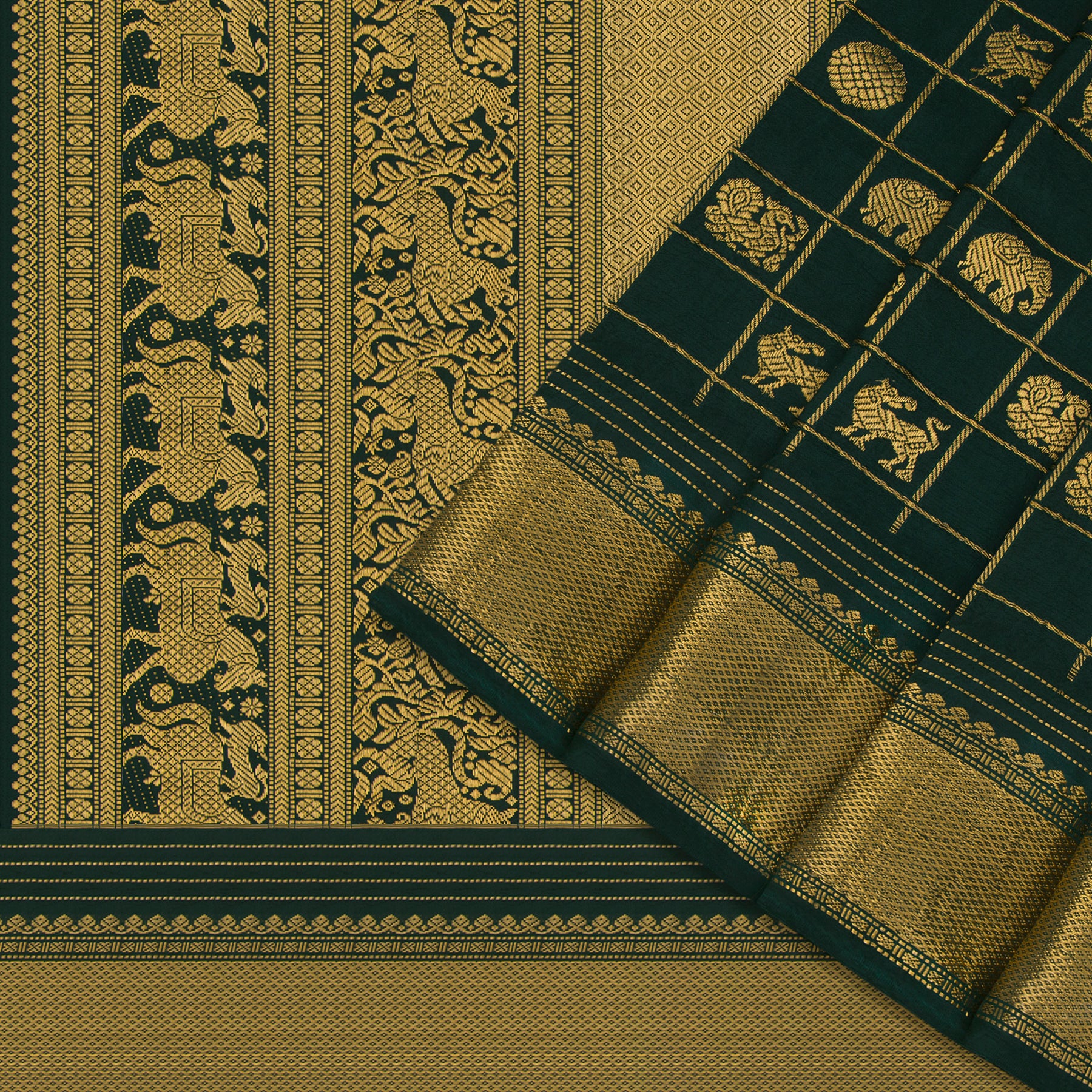 Kanakavalli Kanjivaram Silk Sari 19-040-HS001-00296 - Cover View