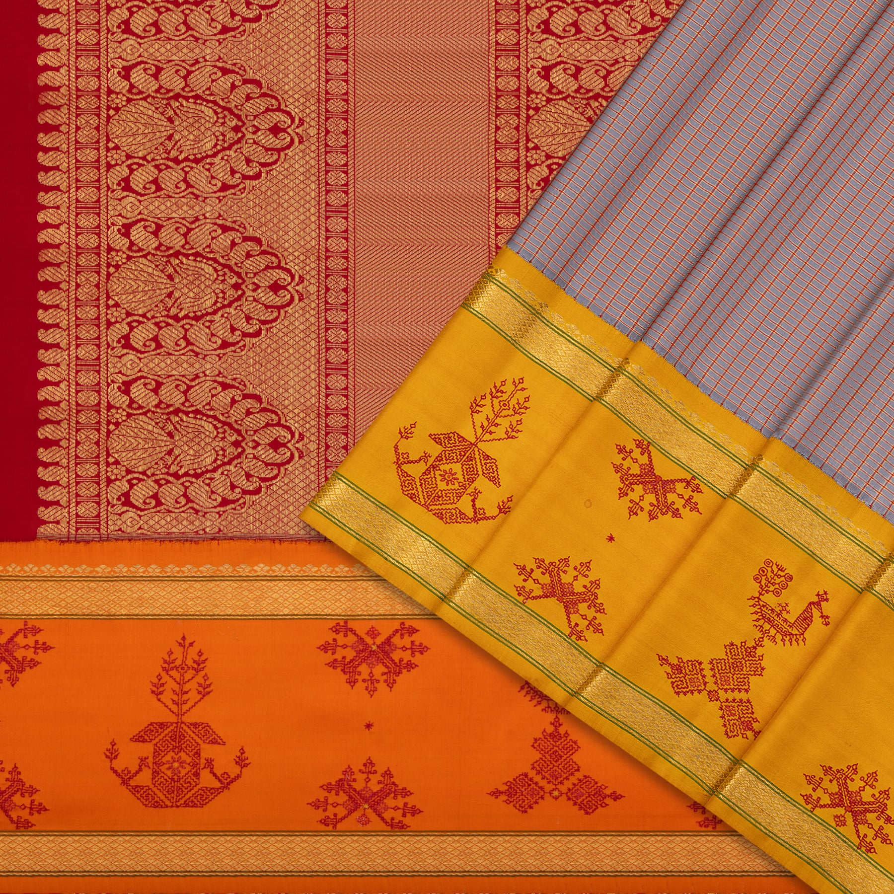 Kanakavalli Kanjivaram Silk Sari 19-040-HS001-01754 - Cover View