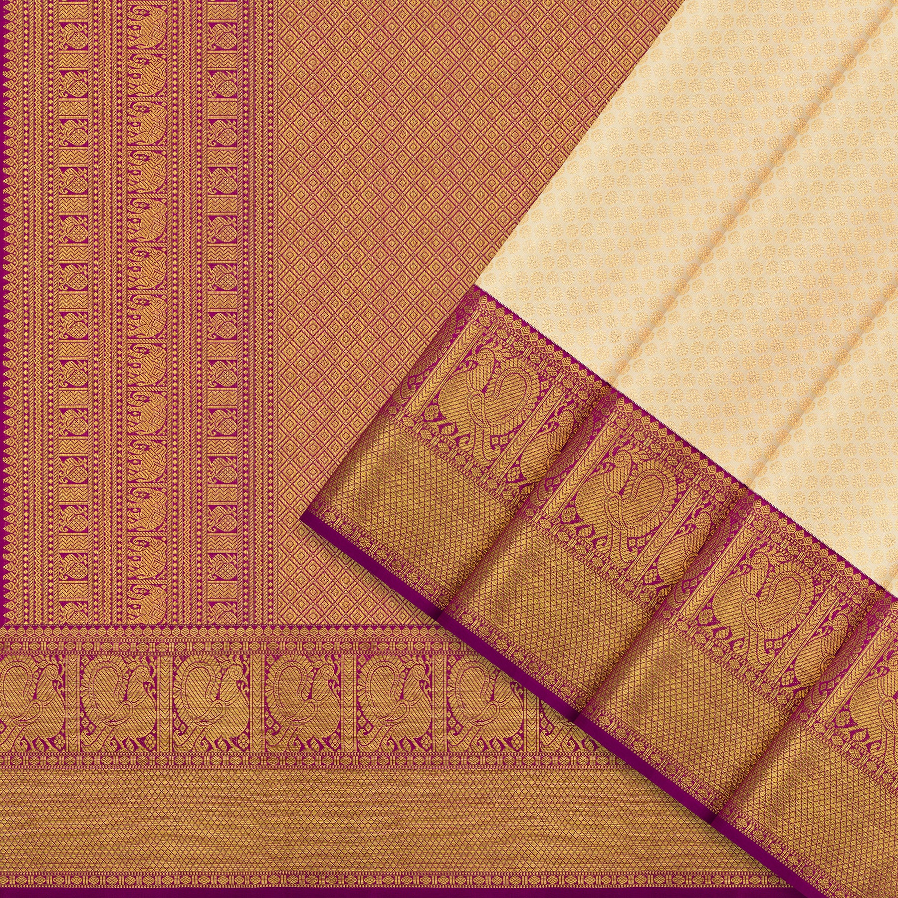 Kanakavalli Kanjivaram Silk Sari 23-110-HS001-13465 - Cover View