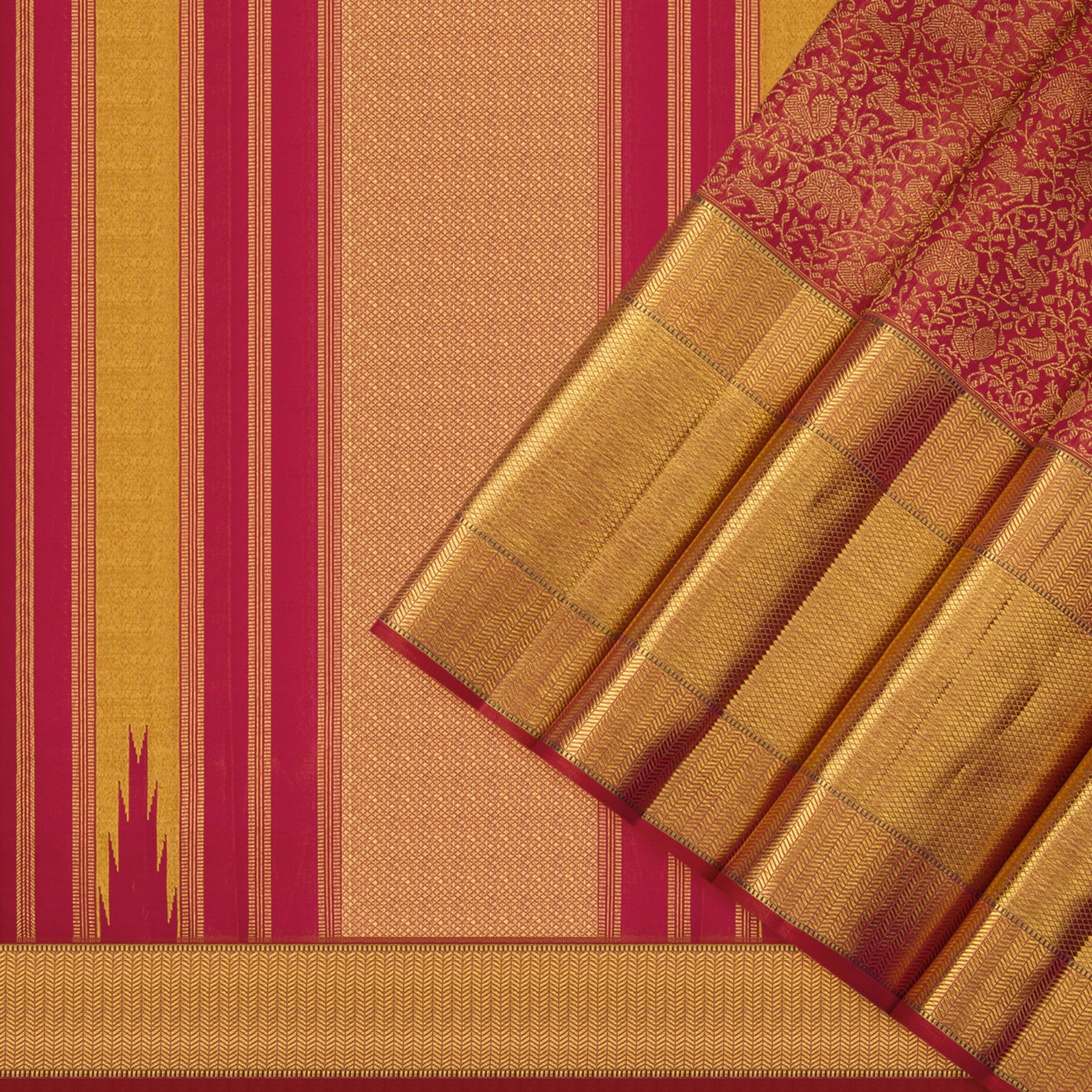 Kanakavalli Kanjivaram Silk Sari 24-110-HS001-00227 - Cover View