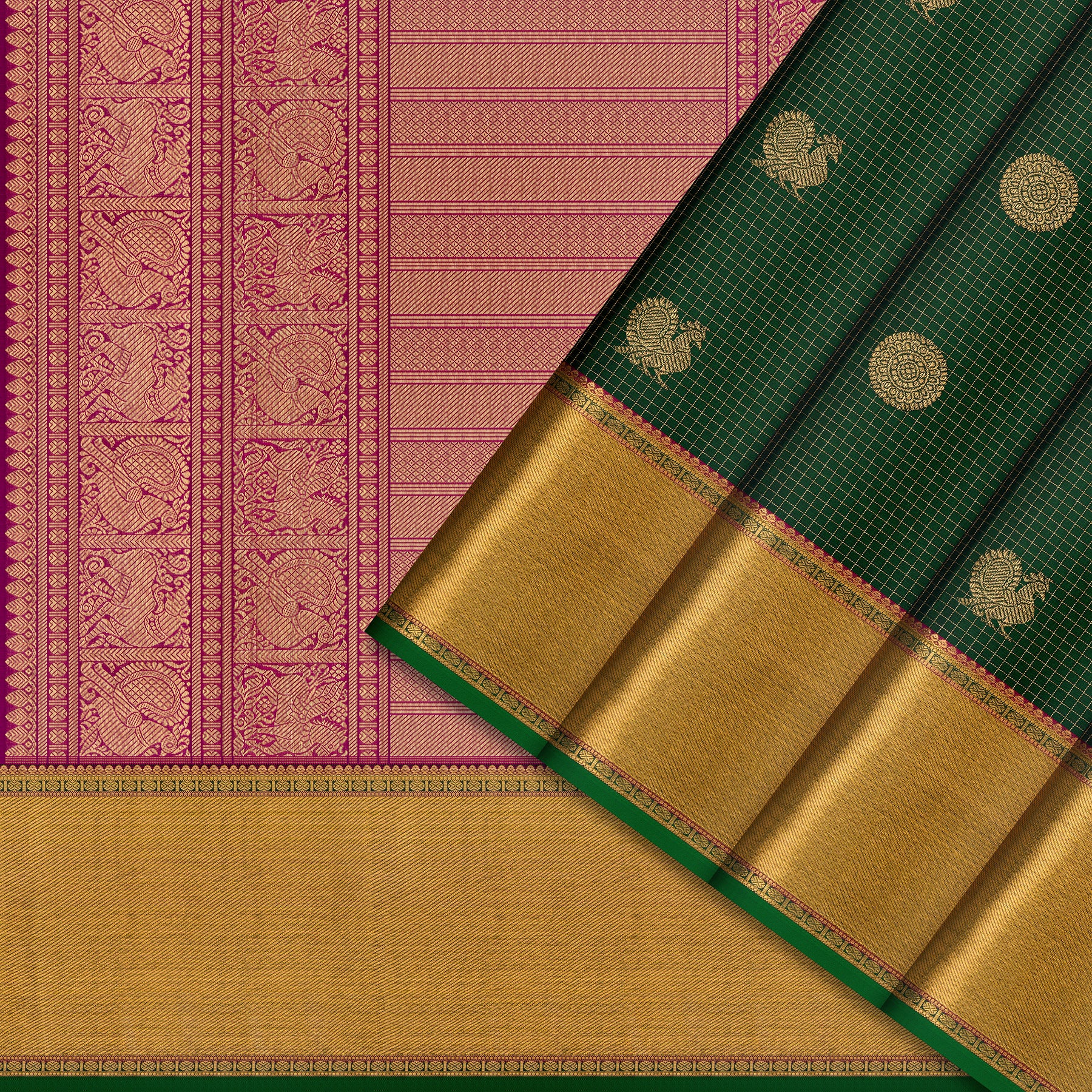 Kanakavalli Kanjivaram Silk Sari 24-595-HS001-04066 - Cover View