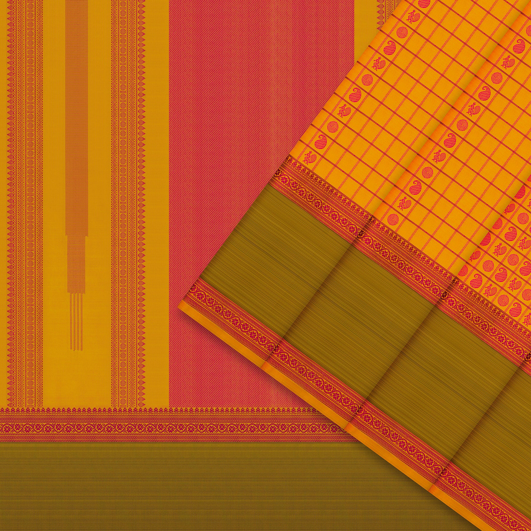 Kanakavalli Kanjivaram Silk Sari 23-599-HS001-09742 - Cover View