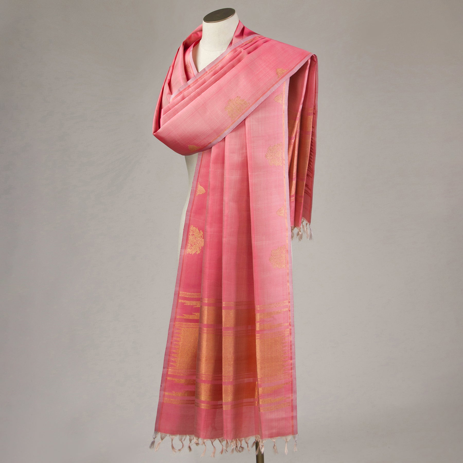 Kanakavalli Kanjivaram Silk Dupatta 24-599-HD001-05230 - Drape View