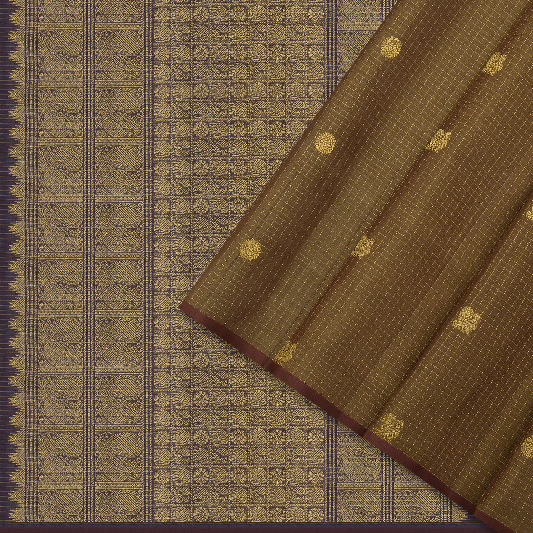 Kanakavalli Kanjivaram Silk Sari 23-599-HS001-11162 - Cover View