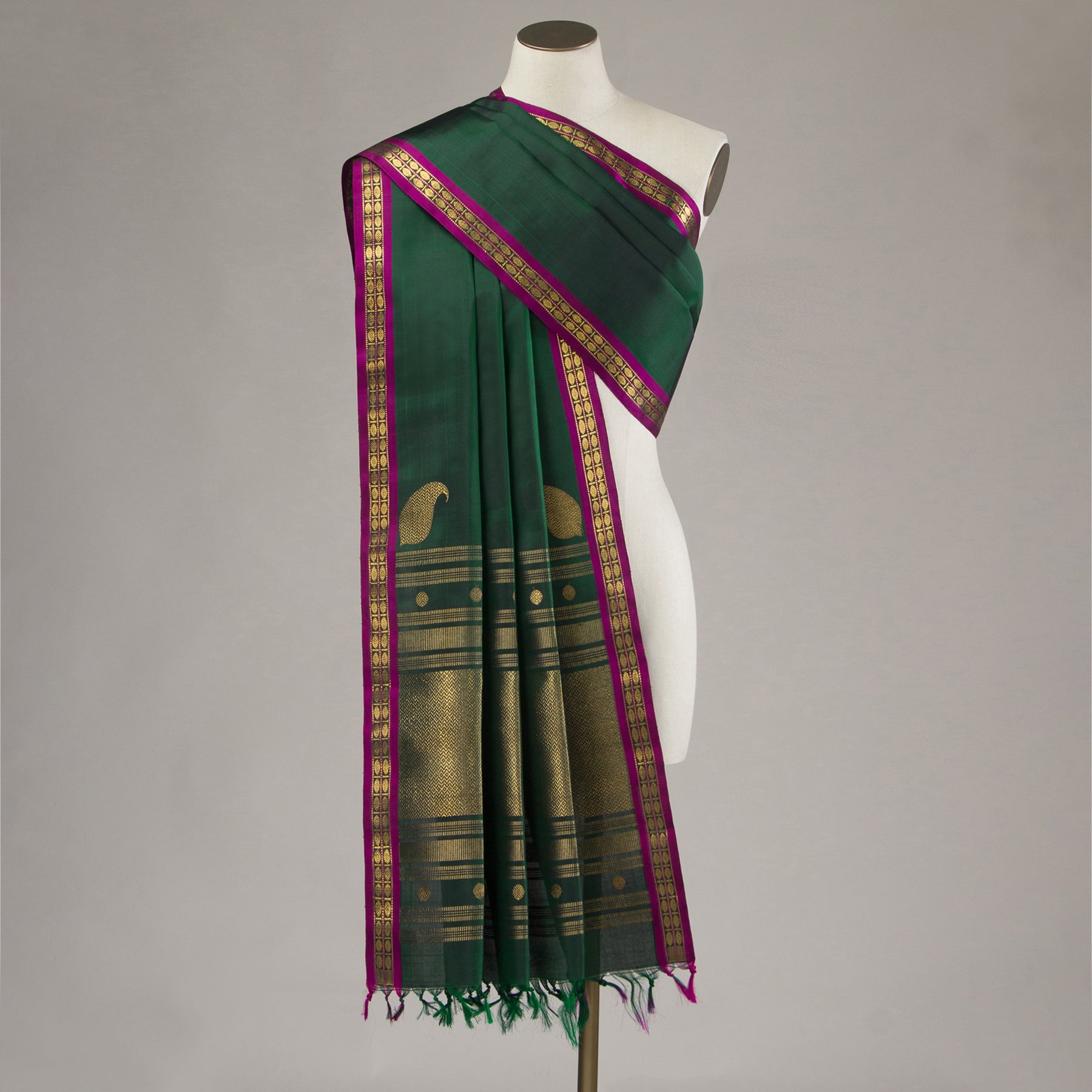 Kanakavalli Kanjivaram Silk Dupatta 24-599-HD001-08208 - Drape View