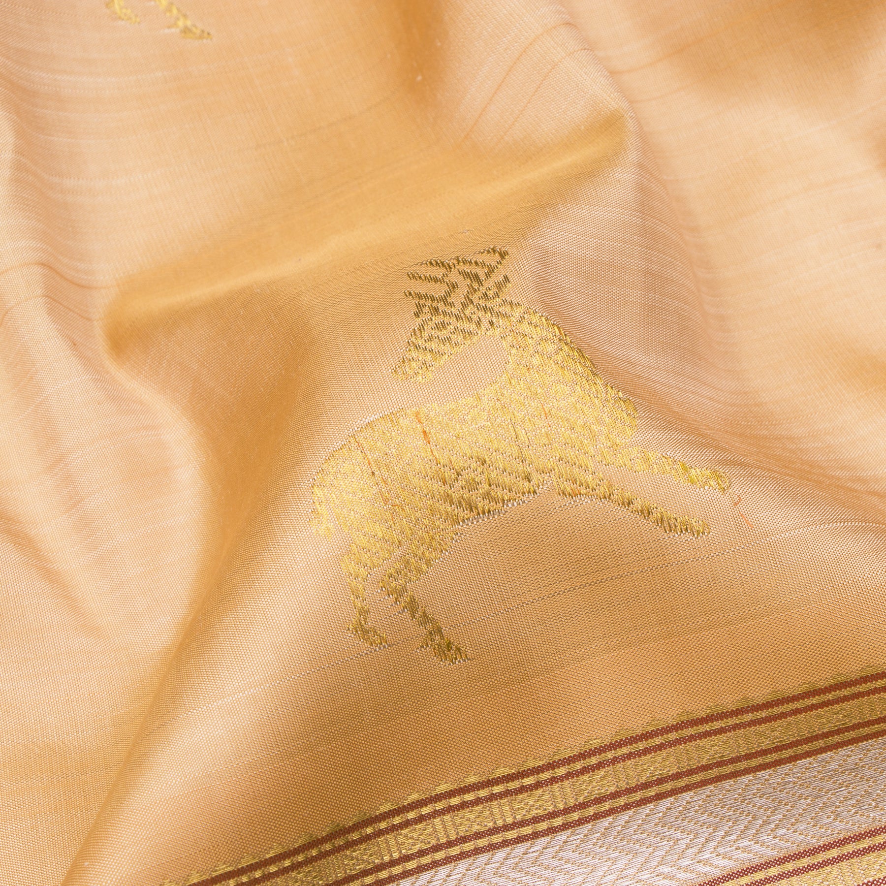 Kanakavalli Kanjivaram Silk Sari 20-040-HS001-00415 - Fabric View