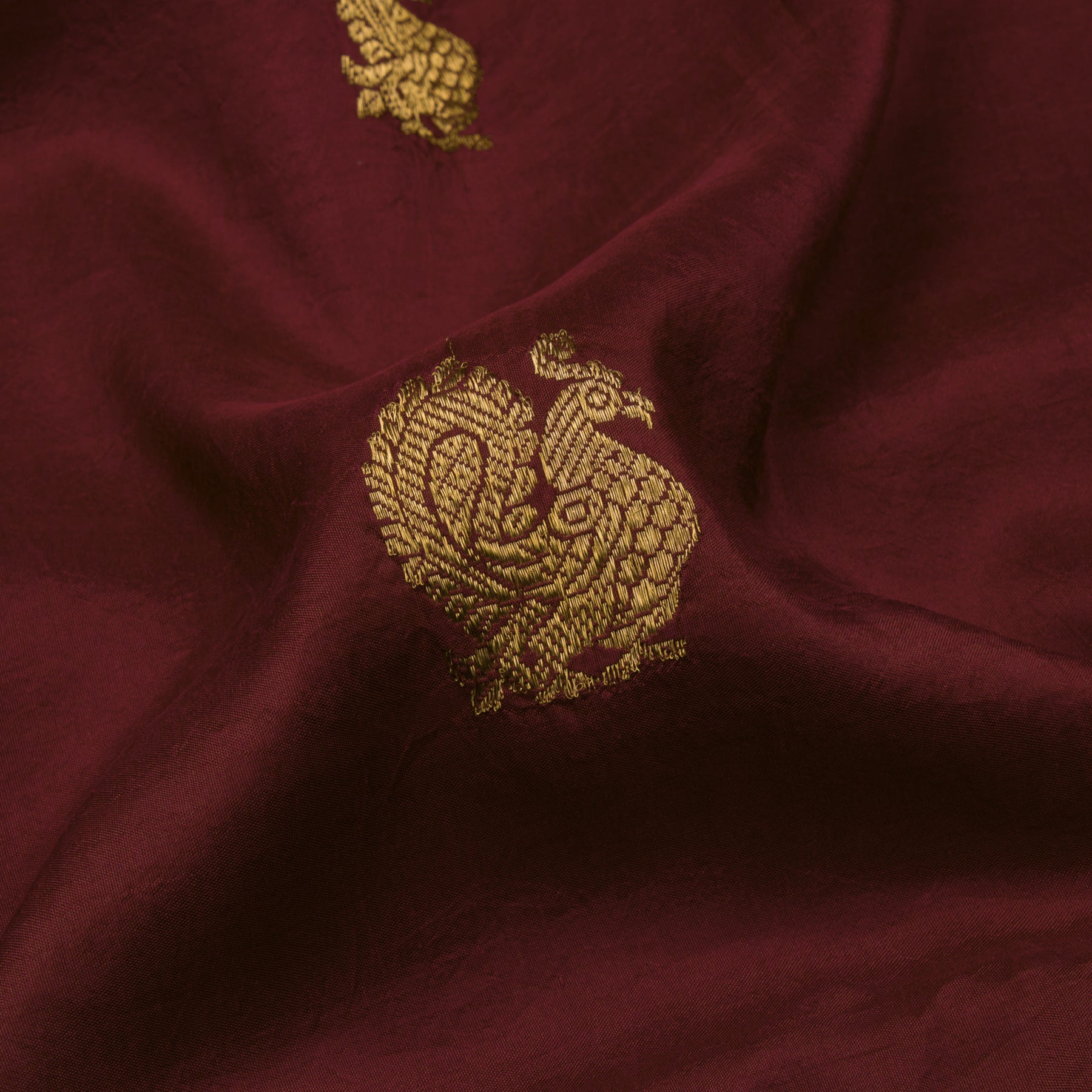 Kanakavalli Kanjivaram Silk Sari 20-040-HS001-01635 - Fabric View