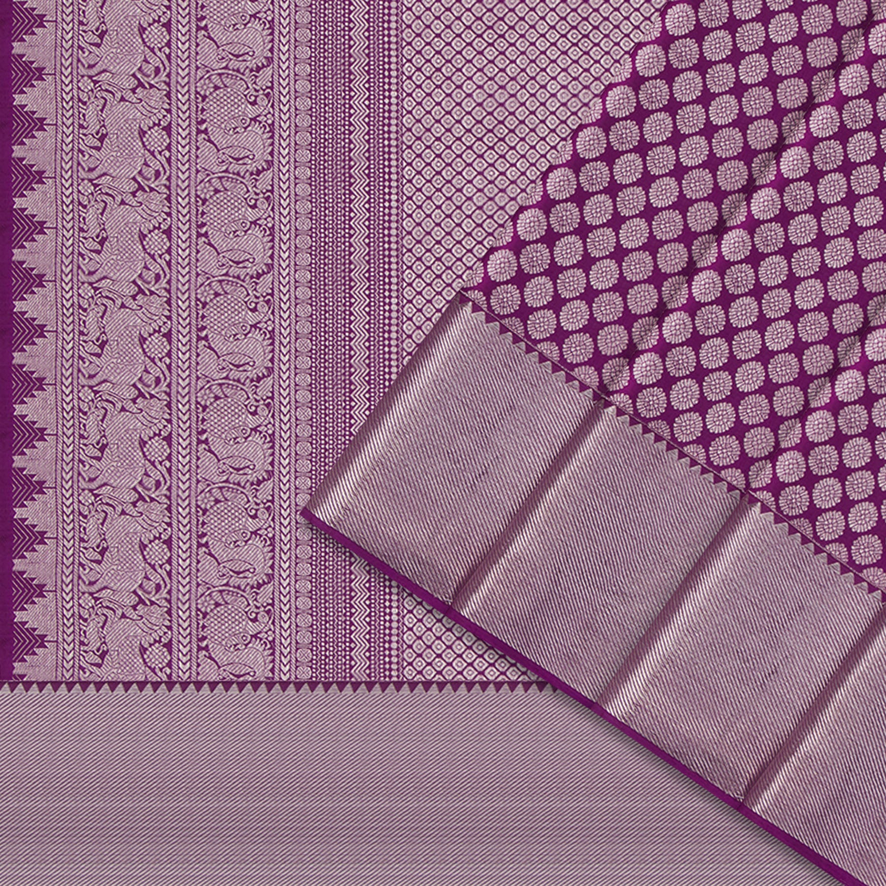 Kanakavalli Kanjivaram Silk Sari 20-100-HS001-00152 - Cover View