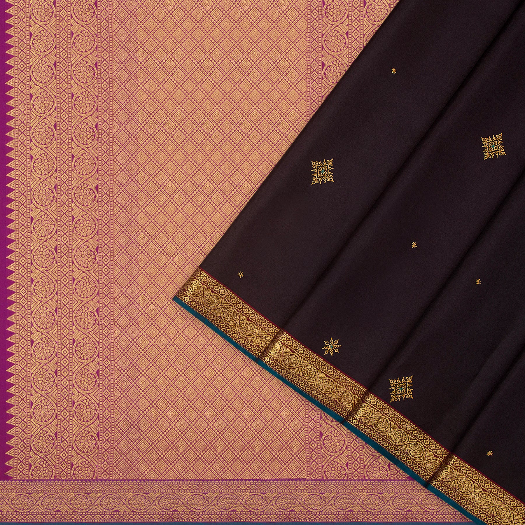 Kanakavalli X Kasuti Kanjivaram Silk Sari 20-100-HS001-01474 - Cover View