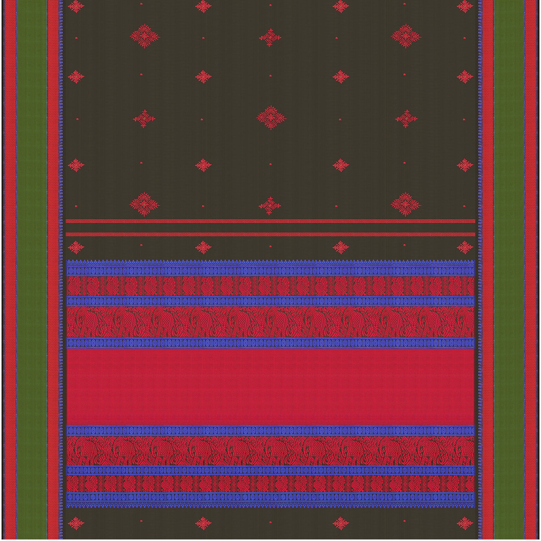 Kanakavalli X Kasuti Kanjivaram Silk Sari 21-040-HS001-00364 - Full View