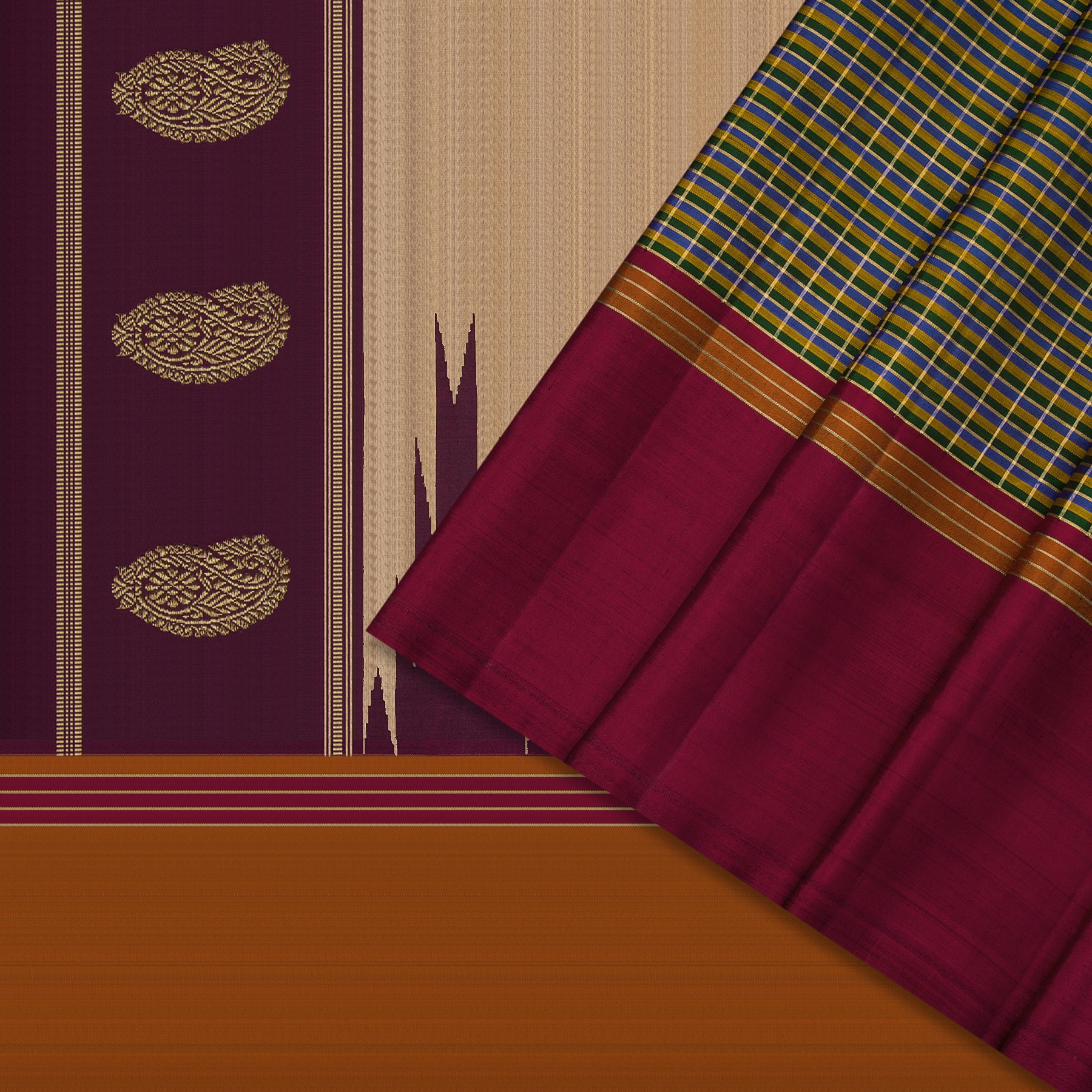 Kanakavalli Kanjivaram Silk Sari 21-040-HS001-05127 - Cover View