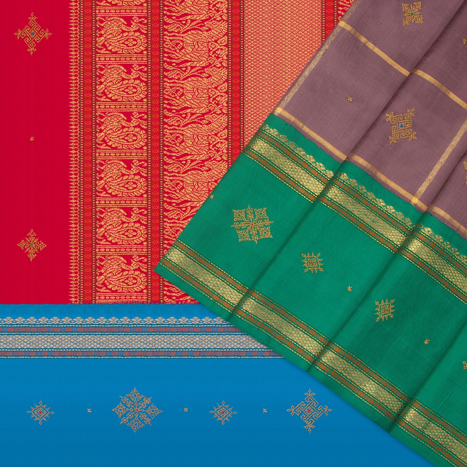 Kanakavalli Kanjivaram Silk Sari 21-041-HS001-08100 - Cover View