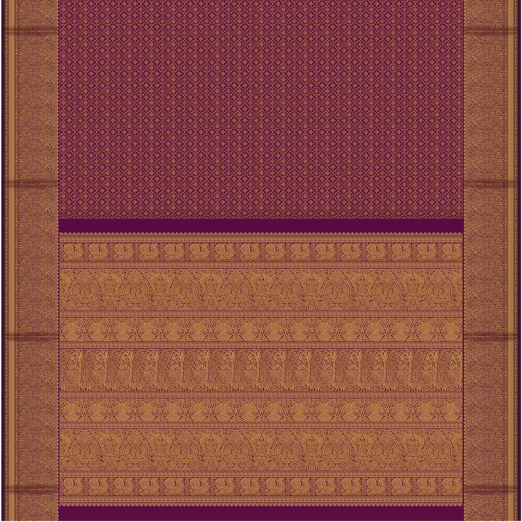 Kanakavalli Kanjivaram Silk Sari 21-100-HS001-00190 - Full View