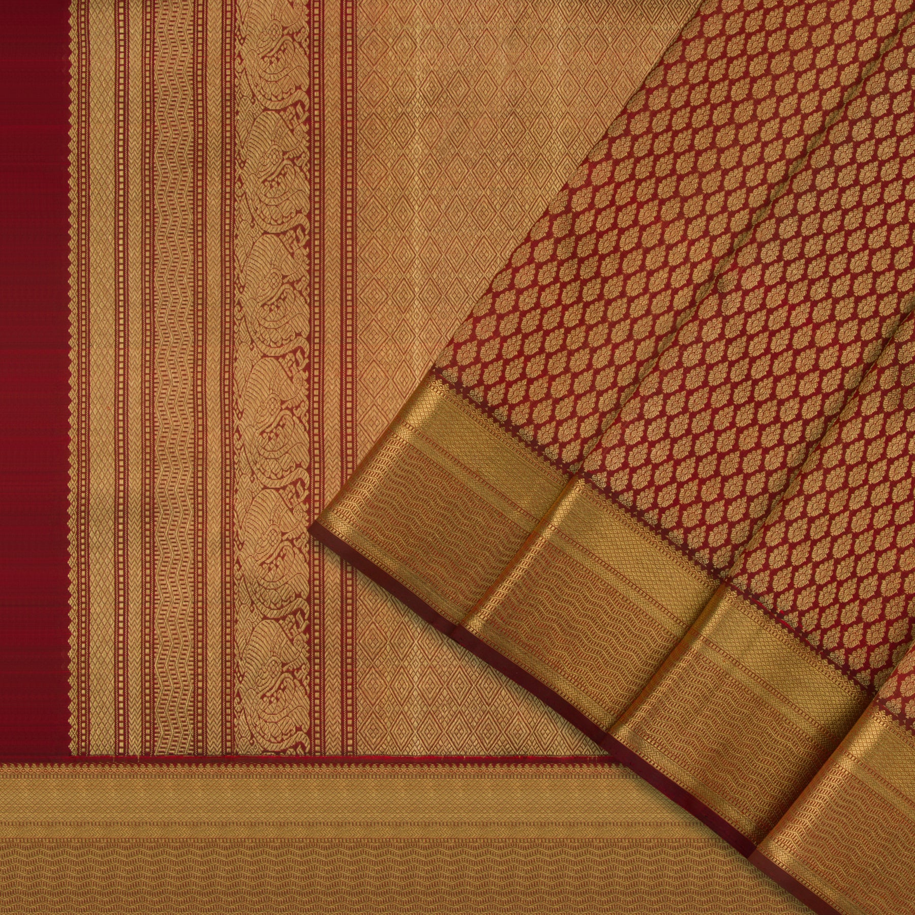 Kanakavalli Kanjivaram Silk Sari 21-100-HS001-01575 - Cover View