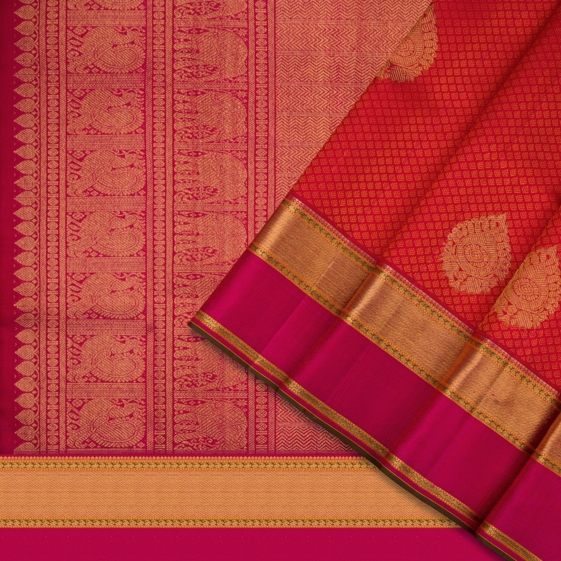Kanakavalli Kanjivaram Silk Sari 21-110-HS001-00218 - Cover View