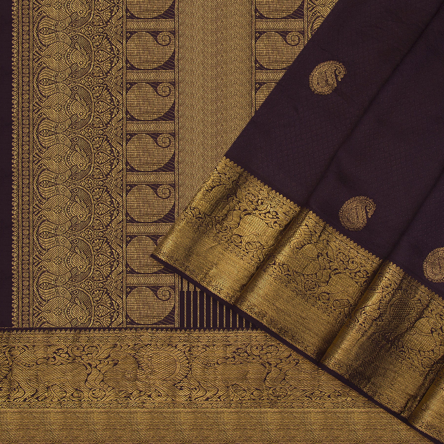 Kanakavalli Kanjivaram Silk Sari 21-110-HS001-01176 - Cover View